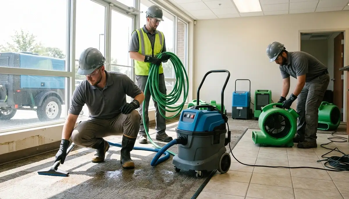 Emergency water removal crew in Toledo, OH restoring homes after flooding and pipe leaks