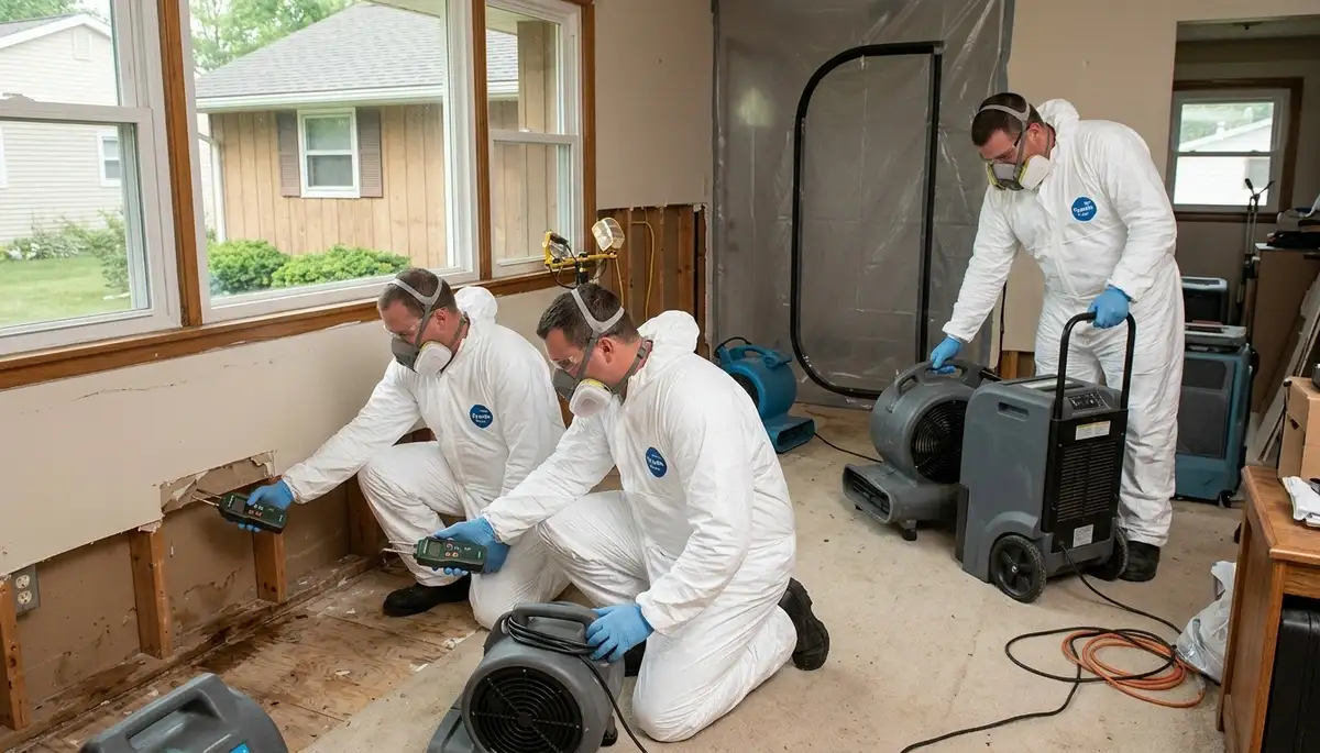 Water damage restoration team serving Toledo, OH for fast cleanup and drying services