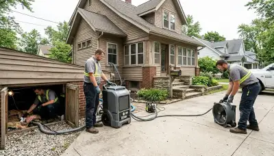 Water damage restoration team serving Toledo, OH with professional cleanup and repair services